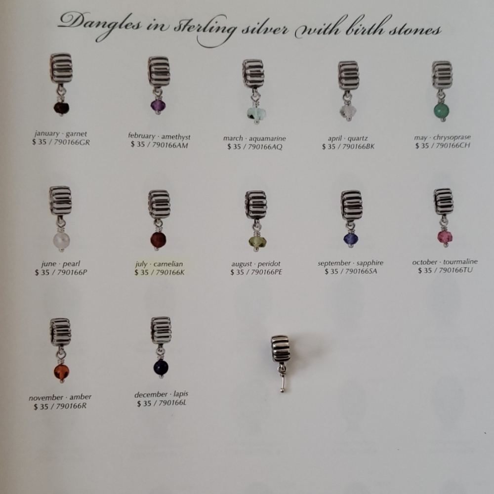 Pandora Dangles in S/S Birth Stone Charm